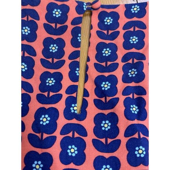 NWT PEPPERBERRY Women’s Geo Floral Front Pocket Super Curvy Dress Coral/Navy 8 - Picture 6 of 10